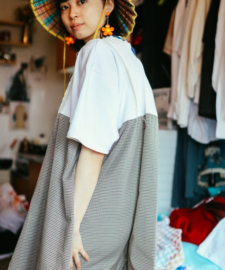 "雨が上がったらお出かけしましょう" Let's go out when it rains Dress, rebuild by vintages