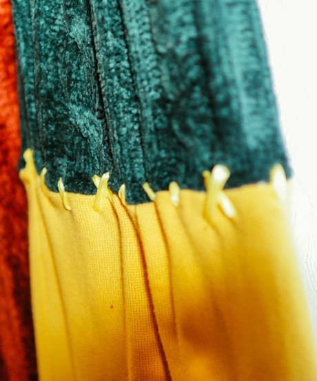 "若い多声音楽" Vintage knit Rebuild Muffler by Polyphony
