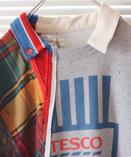 "愛の別名／レヴィ＝ストロースへ捧ぐ" Bricolage long shirt dedicated to Levi Strauss, rebuild by vintages