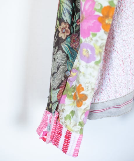 《nisai × soma komatsuno》"恋をしてる" Patchwork oversized jacket, Rebuild by vintage denims