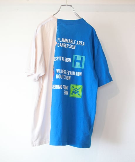 "空に向ける呼吸法" sigh T-shirt, Rebuild by vintages
