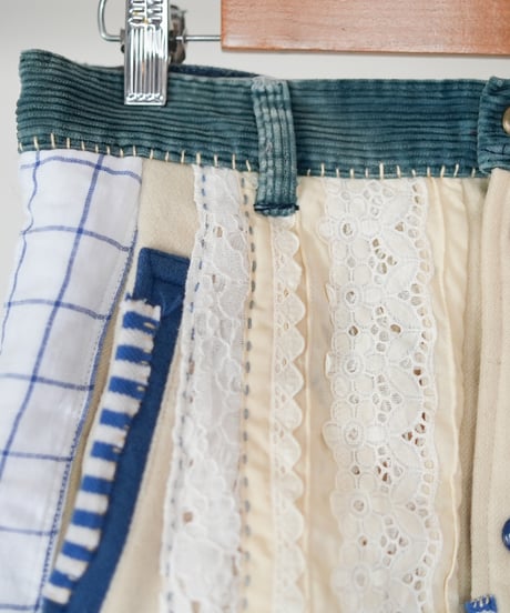 "持続可能型ときめき巻きスカート" Tokimeki Sustainability Wrap Skirt, Rebuild by vintages