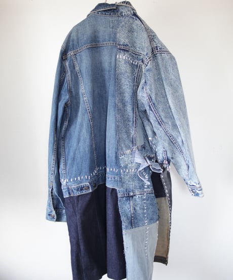 "遊装（遊びに出かける為のデニムコート）" Play clothes (denim coat for going out to play) , rebuild by vintages