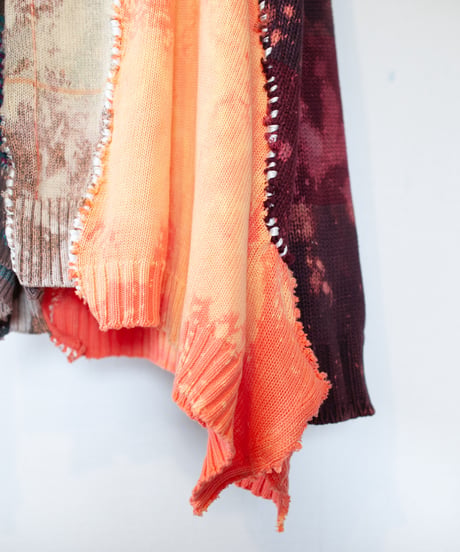 "水月鏡花" Flower knit that you can see but you can't get, Rebuild by vintages