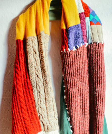 "セネシオ" Vintage knit Rebuild Muffler by Senecio of Klee