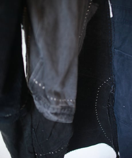 "抱きしめるおおきな黒" Embracing black Coat, Rebuild by vintages