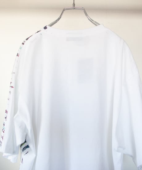 "色彩記録の手刷りのTシャツ 第四十色" T-shirt by Analog silk screen overlay blurring hand-print