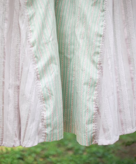 "涼しい青と風緑の春秋コート" Cool blue and wind green spring / autumn coat, Rebuild by vintages
