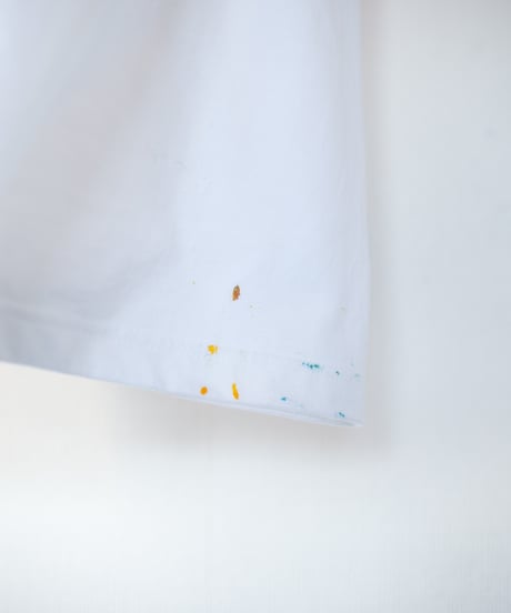 "まぶしいネオン" Dazzling neon, Hand-printed silk-screen T-shirt
