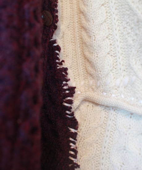 "彼女に贈るリボン・ニット・ワンピース" Your knit One-piece dress with ribbons, Rebuild by vintages