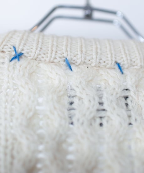 "紫陽花" hydrangea knit, Rebuild by vintages
