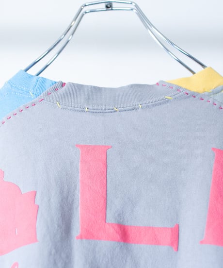 "うみべの花々" seaside flowers long-sleeved T-shirt, Rebuild by vintages