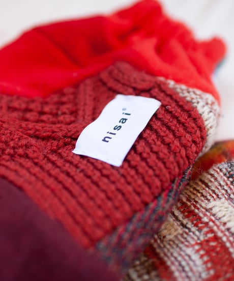 "つぎはぎのアームニット／レッグウォーマー 第五十四色" Arm Knit/Leg Warmers, Rebuild by vintages