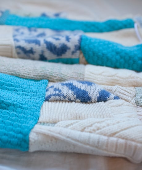 "つぎはぎのアームニット／レッグウォーマー 第五十一色" Arm Knit/Leg Warmers, Rebuild by vintagess