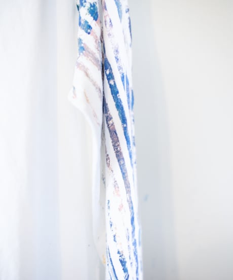"色彩手刷り（あるいは翼）のロンT／第十八色" Multi color hand-printed (or winged) long-sleeved T-shirt