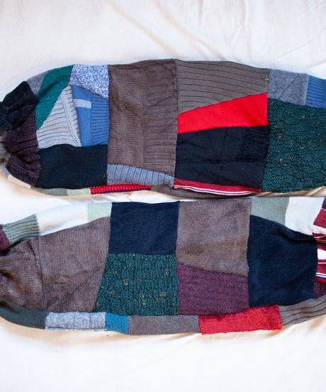 "つぎはぎのアームニット／レッグウォーマー 第二十色" Arm Knit/Leg Warmers, Rebuild by vintages