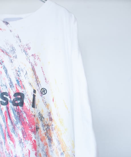 "色彩手刷りと刻まれた名前のTシャツ 第八色" T-shirt with hand-printed colors and engraved name