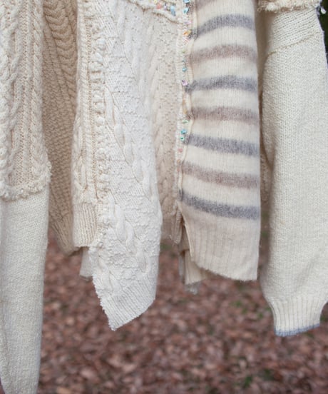 "ドリーミー・ポップ" Dreamy pop over knit, Rebuild by vintages
