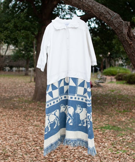 "牛が一匹、牛が二匹" Dress for sleeping, Rebuild by vintages