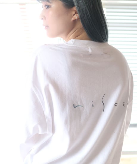 "パウル・クレーに捧ぐ手刷りのロンT 第一色" T-shirt by Analog silk screen overlay blurring hand-print
