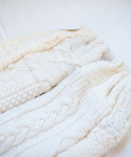 "つぎはぎのアームニット／レッグウォーマー 第四十色" Arm Knit/Leg Warmers, Rebuild by vintagess