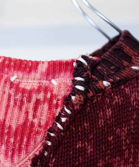 "落花" fallen flower knit, Rebuild by vintages