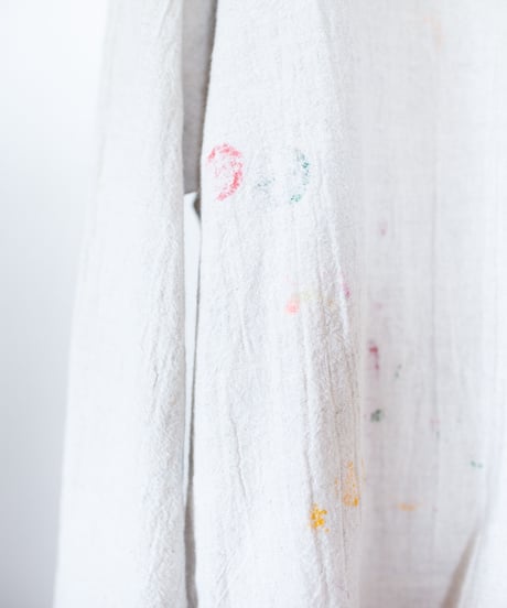 《0＜nisai+α≦Y》 metal hook paint shirt jacket / Atelier linen
