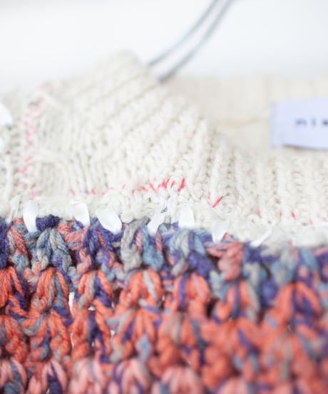 "茜色のショートニット" madder red short-knit, Rebuild by vintages