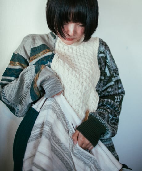 "言葉" Word knit one-piece,Rebuild by vintages