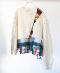 "あの日、白かっただけのニットセーター" turn the colors short-knit, Rebuild by vintages
