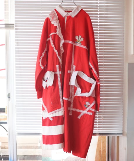 "三角関係のラガーガール・ワンピース" Love triangle lager girl dress, rebuild from vintages