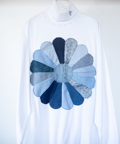 "私だけの花のロンT / 第八色" my own flower longlong-sleeved T-shirt, Rebuild by vintages