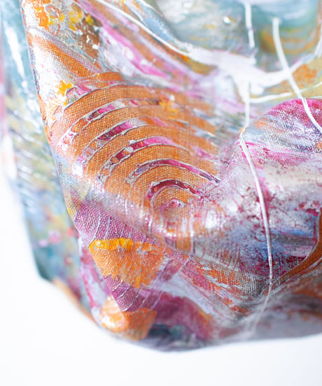 《0＜nisai+α≦Y》 Painted Ball bag / beige linen