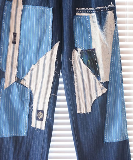 "青い少女とカンディンスキー" the blue girl and Kandinsky denim, based vintage LEE