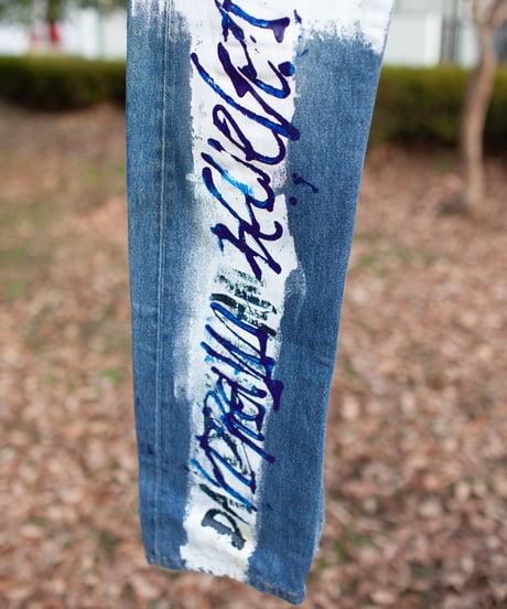 “白い祈り” White Prayer, Blue Courage, Based on Vintage Levi’s