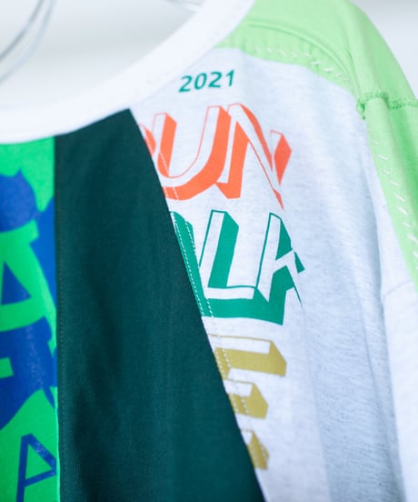 "芽吹く草木" sprouting vegetation long-sleeved T-shirt, Rebuild by vintages