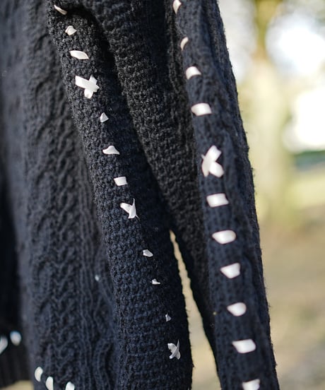【京都紋付×nisai】"光差す黒" Black with light, Rebuild by vintages