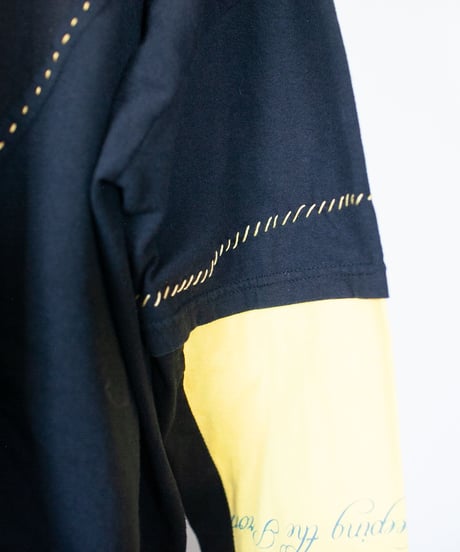 "私だけの向日葵" my own sunflower long-sleeved T-shirt, Rebuild by vintages
