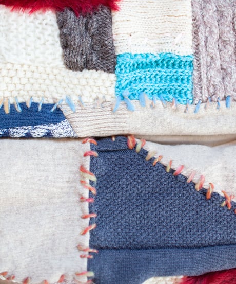 "つぎはぎのアームニット／レッグウォーマー 第四十六色" Arm Knit/Leg Warmers, Rebuild by vintages