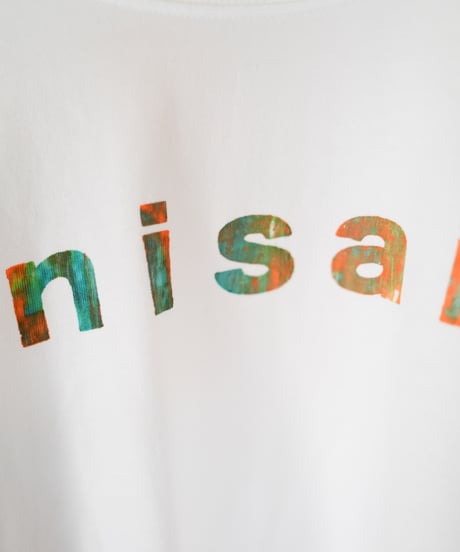 "色彩手刷りと刻まれた名のロンT 2024年版 第九色" T-shirt with hand-printed colors and engraved name