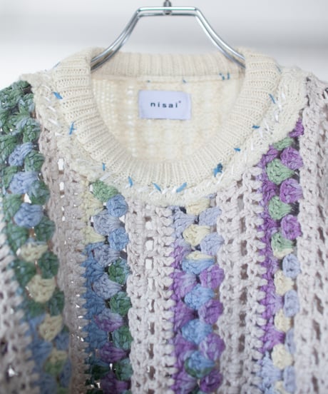 "紫陽花" hydrangea knit, Rebuild by vintages