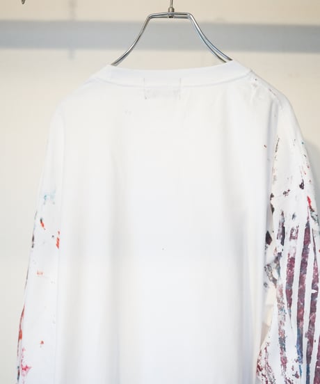 "色彩手刷りと刻まれた名のロンT 2024年版 第五色" T-shirt with hand-printed colors and engraved name