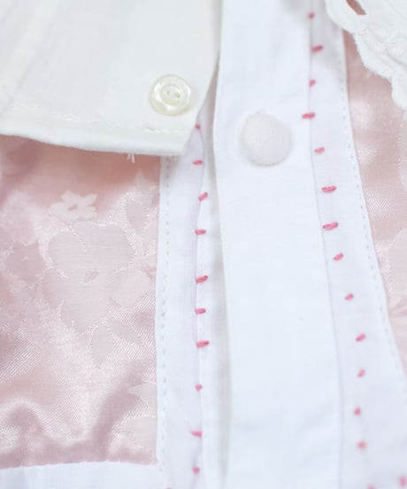 "ひっくりかえったドレスブラウス" upside down dress blouse, rebuild by vintages