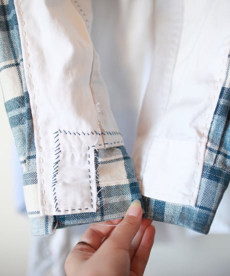 "月食" Lunar eclipse long shirt, Rebuild by vintages