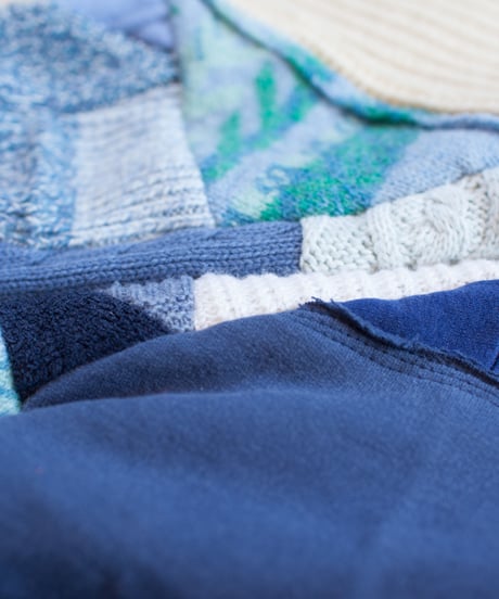 "つぎはぎのアームニット／レッグウォーマー 第二十八色" Arm Knit/Leg Warmers, Rebuild by vintages