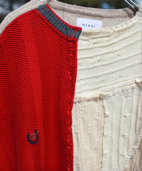 "捻くれすぎて素直だった"  It was too twisted and straightforward knit, Rebuild by vintages