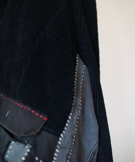 "抱きしめるおおきな黒" Embracing black Coat, Rebuild by vintages