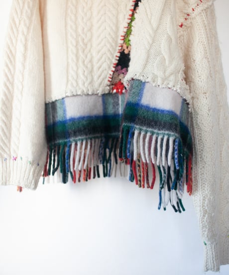 "あの日、白かっただけのニットセーター" turn the colors short-knit, Rebuild by vintages