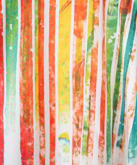 "色彩手刷りと刻まれた名のロンT 2024年版 第九色" T-shirt with hand-printed colors and engraved name