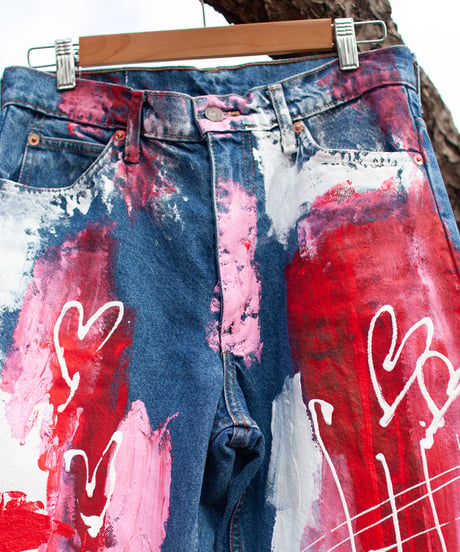 “愛し合う二人” Two people in love, the sky of happiness, Based on Vintage Levi’s